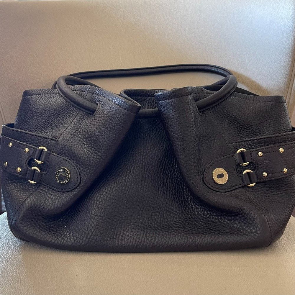 Cole Haan Dark Brown Leather Hobo Purse - Picture 1 of 4